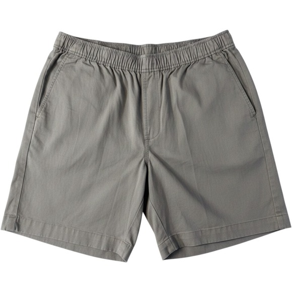 L.L. Bean Pants - LL Bean Lakewashed Shorts Elastic Waist Women Large Gray Cotton Twill 8 Inseam